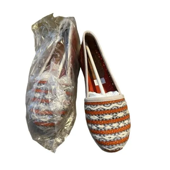 Women's Cobra Society Molly Lazer Cut Tapestry Espadrille Flats Size 38 (8) NIB