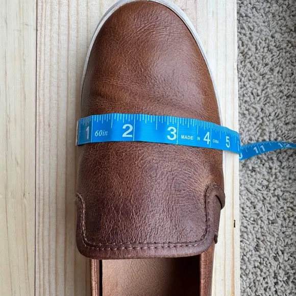Women's Frye Dylan Leather Slip-On Sneakers Size 8.5M Brown Flats Shoes