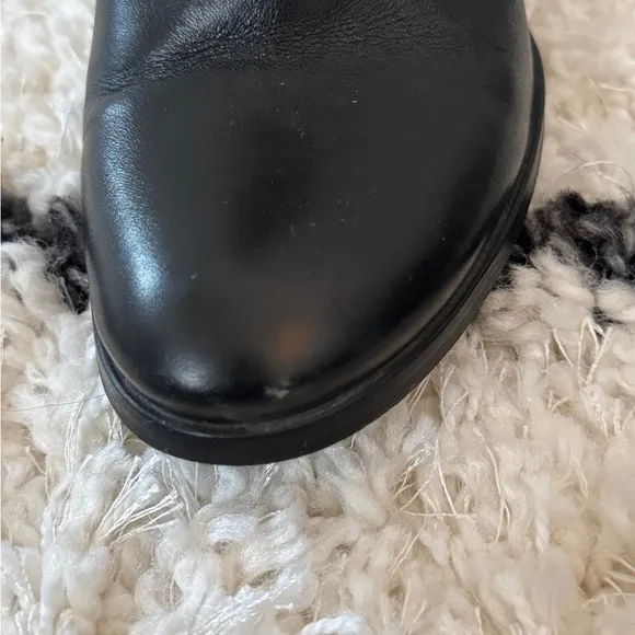 Women’s Kurt Geiger Black Soft Leather Ankle Boots w/ Buckles Size 37/6.5
