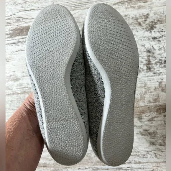 Women’s NWOB Allbirds Tree Breezers Breathable Knit Flats Round Toe Gray SZ 10.5