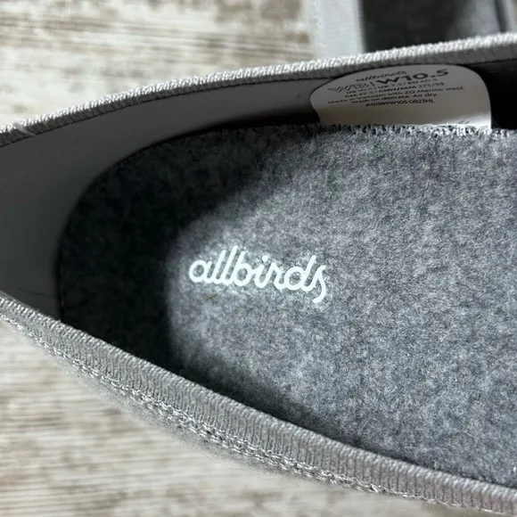 Women’s NWOB Allbirds Tree Breezers Breathable Knit Flats Round Toe Gray SZ 10.5