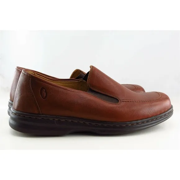 World Blend Loafers &amp; Slip‎ Ons Brown Leather Men Shoes Size 42 Medium