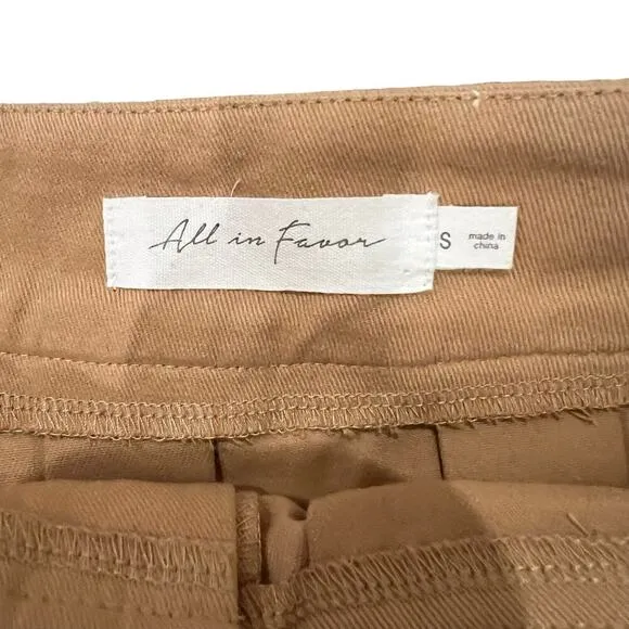 Y2K Fall Style Trendy Brown Pleated Mini Skirt by All in Favor Size S